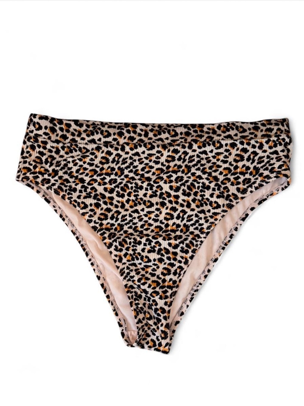 Xhilaration Leopard Print High-Cut Bikini Bottoms - Black, Brown, Tan